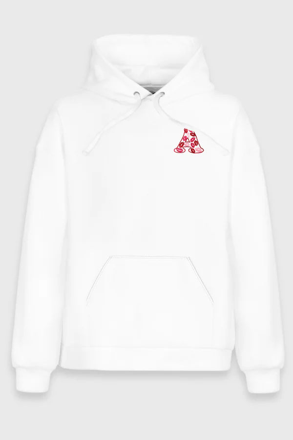 Viral Kisses Hoodie 👄 – Custom Initial Embroidery