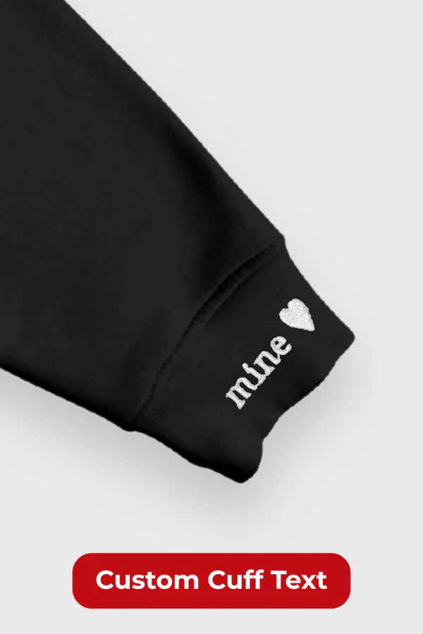 Viral Kisses Hoodie 👄 – Custom Initial Embroidery