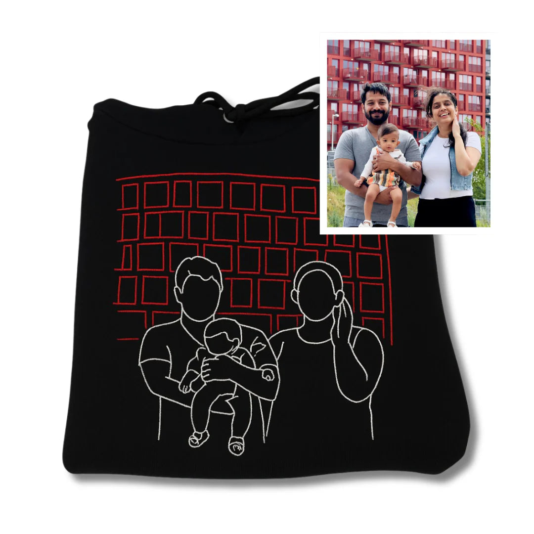 Customizable Embroidered  Heavyweight Oversized Hoodie