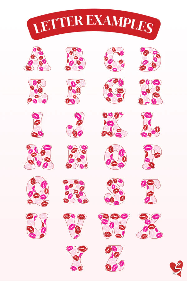 Viral Kisses Hoodie 👄 – Custom Initial Embroidery